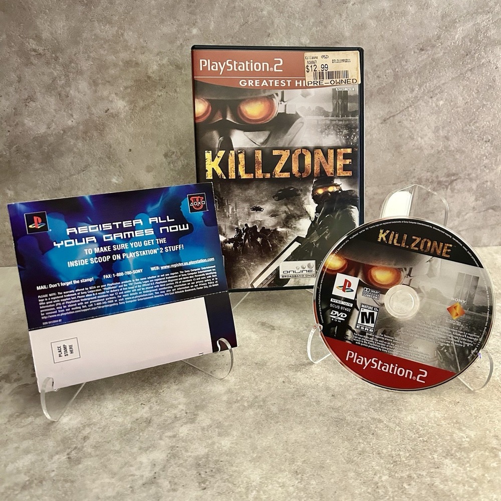 Killzone - Greatest Hits (PlayStation 2, PS2, 2004) *Complete CIB - Tested*